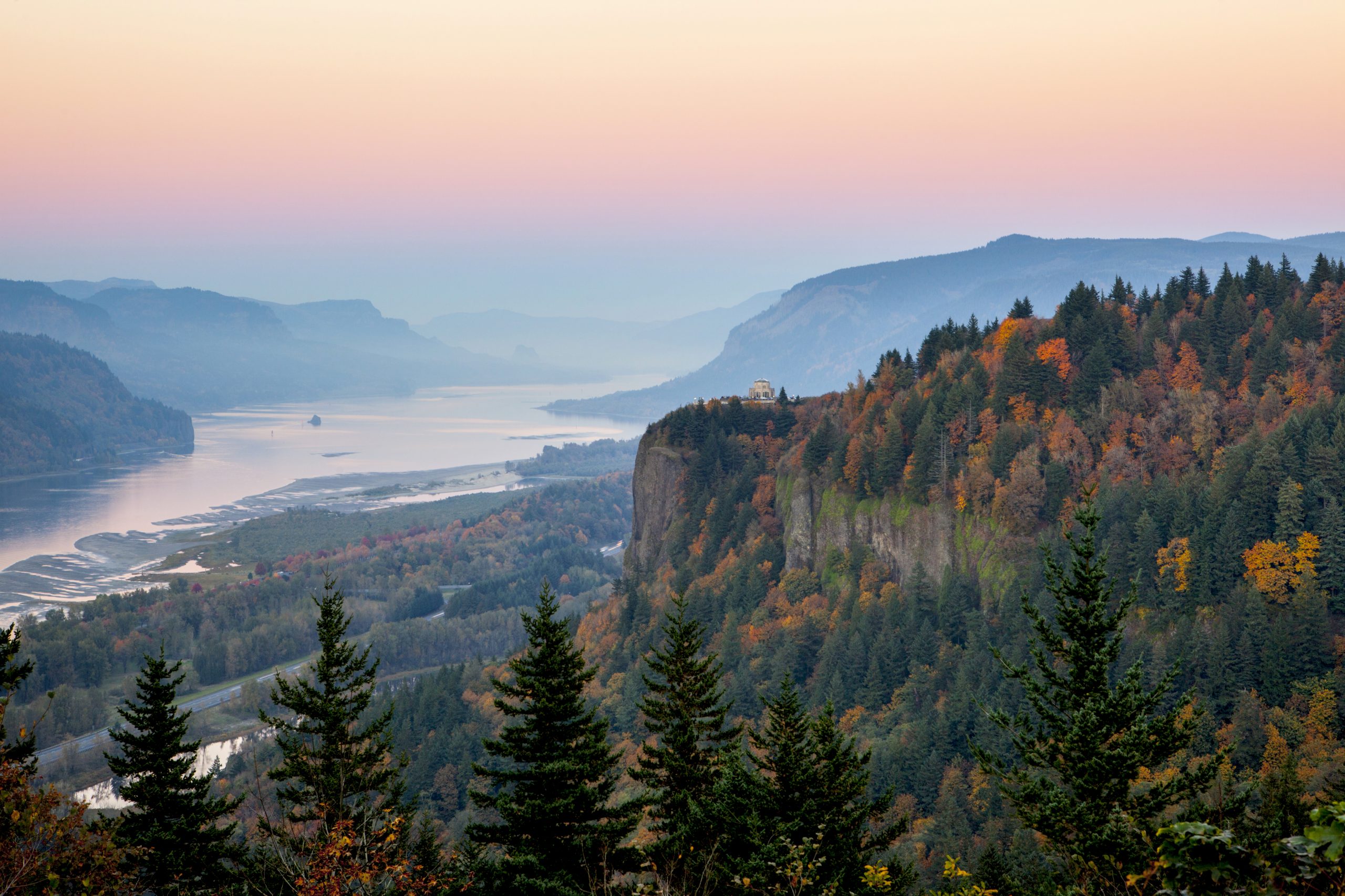 Columbia River Gorge Dusk.